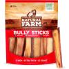 imageNatural Farm Bully Sticks 6 Inch 50 Pack Thin Pixie Pizzle Beef Treats GrainFree High Protein Best Rawhide Alternative for Small Puppies or Senior Dogs6 Extra Thick Bully Sticks