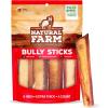 imageNatural Farm Bully Sticks 6 Inch 50 Pack Thin Pixie Pizzle Beef Treats GrainFree High Protein Best Rawhide Alternative for Small Puppies or Senior Dogs6 Extra Thick Bully Sticks
