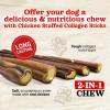 imageNatural Farm Bully Sticks Stuffed Collagen Sticks for Dogs 45 Inch 10Pack RawhideFree Natural Dog Chews Long Lasting Small Medium and Large Dogs Great Rawhide AlternativeFilled Chicken  12Inch 12Pack