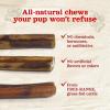 imageNatural Farm Bully Sticks Stuffed Collagen Sticks for Dogs 45 Inch 10Pack RawhideFree Natural Dog Chews Long Lasting Small Medium and Large Dogs Great Rawhide AlternativeFilled Bully  45Inch 10Pack