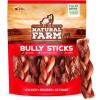 imageNatural Farm OdorFree Braided Bully Sticks 6 Inch 5 Pack  100 GrassFed Beef GrainFree Low Fat ampamp Fully Digestible Best Dental Treats  Safest Long Lasting Pizzle Chews to Keep Your Dog BusyBully Braids