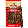 imageNatural Farm OdorFree Braided Bully Sticks 6 Inch 5 Pack  100 GrassFed Beef GrainFree Low Fat ampamp Fully Digestible Best Dental Treats  Safest Long Lasting Pizzle Chews to Keep Your Dog BusyCollagen Braids