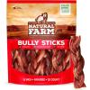 imageNatural Farm OdorFree Braided Bully Sticks 6 Inch 5 Pack  100 GrassFed Beef GrainFree Low Fat ampamp Fully Digestible Best Dental Treats  Safest Long Lasting Pizzle Chews to Keep Your Dog BusyBully Braids