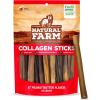 imageNatural Farm Peanut Butter Flavor Collagen Sticks for Dogs 35 Inch 10 Pack LongLasting Beef Collagen Sticks Rawhide Alternative Chews with Chondroitin ampamp Glucosamine LowFat Dental TreatsPeanut flavor 6 15 Pack
