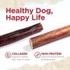 imageNatural Farm Power Bully Sticks Dog Chews 23 1 Pound Bag 2in1 Power Chews Premium Beef Cheek Wrapped in Beef Pizzle Double Chewing Time Promotes Dental Health Great for Small Dogs6 Inch 8oz