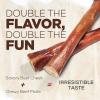 imageNatural Farm Power Bully Sticks Dog Chews 23 1 Pound Bag 2in1 Power Chews Premium Beef Cheek Wrapped in Beef Pizzle Double Chewing Time Promotes Dental Health Great for Small Dogs6 Inch 8oz