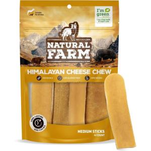 imageNatural Farm Himalayan Yak Cheese Chews ProteinRich LowAllergen LactoseFree GlutenFree 100 Natural  Large 4 PackMedium  4 Pack