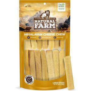 imageNatural Farm Himalayan Yak Cheese Chews ProteinRich LowAllergen LactoseFree GlutenFree 100 Natural  Large Net Wt 32 oz 907gLarge  48 Oz