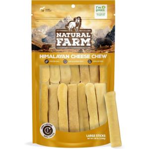 imageNatural Farm Himalayan Yak Cheese Chews ProteinRich LowAllergen LactoseFree GlutenFree 100 Natural  Large Net Wt 32 oz 907gLarge  80 Oz