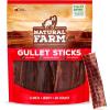 imageNatural Farm Gullet Sticks 45 Inch 25 Pack GrainFree PreservativeFree ampamp Fully Digestible Beef Esophagus  Gentle Yet Effective Fun  Best for Light Pups ampamp Senior Chewers5 Strips 20 Pack
