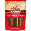 imageNatural Farm OdorFree Collagen Chews 12 Inch 3 Pack Long Lasting Bully Sticks ampamp Rawhide Alternative Dog Treats 95 Collagen Low Fat High Protein Best Dental Dog Treats  Medium ampamp Large Dogs6 15 Pack