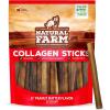 imageNatural Farm Peanut Butter Flavor Collagen Sticks for Dogs 35 Inch 10 Pack LongLasting Beef Collagen Sticks Rawhide Alternative Chews with Chondroitin ampamp Glucosamine LowFat Dental TreatsPeanut flavor 6 25 Pack