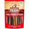 imageNatural Farm Peanut Butter Flavor Collagen Sticks for Dogs 35 Inch 10 Pack LongLasting Beef Collagen Sticks Rawhide Alternative Chews with Chondroitin ampamp Glucosamine LowFat Dental TreatsPeanut flavor 3 5 10 Pack