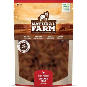 imageNatural Farm NailFree Chicken Feet Dog Treats 20 Pack 100 FreeRange Air Dried Chicken Feet No Nails Fully Digestible High Protein Low Calorie Joint Support Single IngredientChicken Feet 100 pack